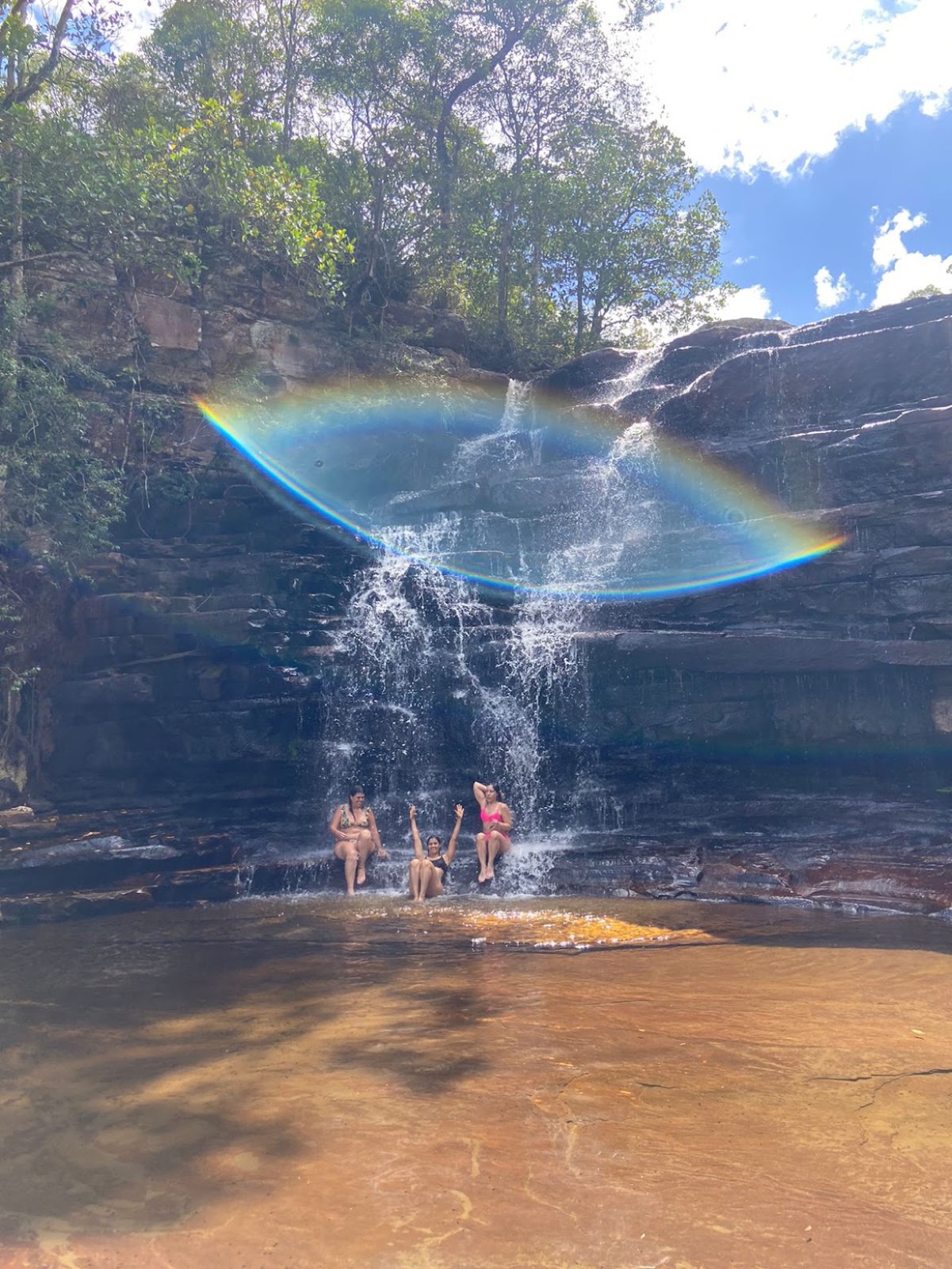 Banho de cachoeira no Vale do Pati